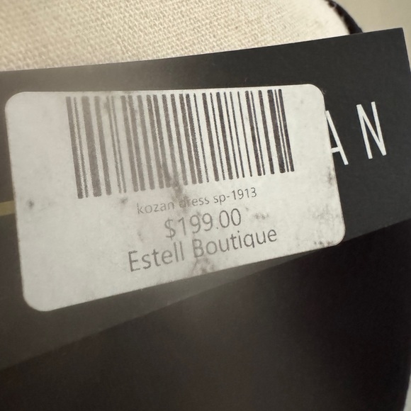 NWT KOZAN Artsy Black & Gray Geometric Print Dress Avant Garde Style Women XS - Picture 12 of 13